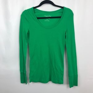 Long sleeve waffle tee